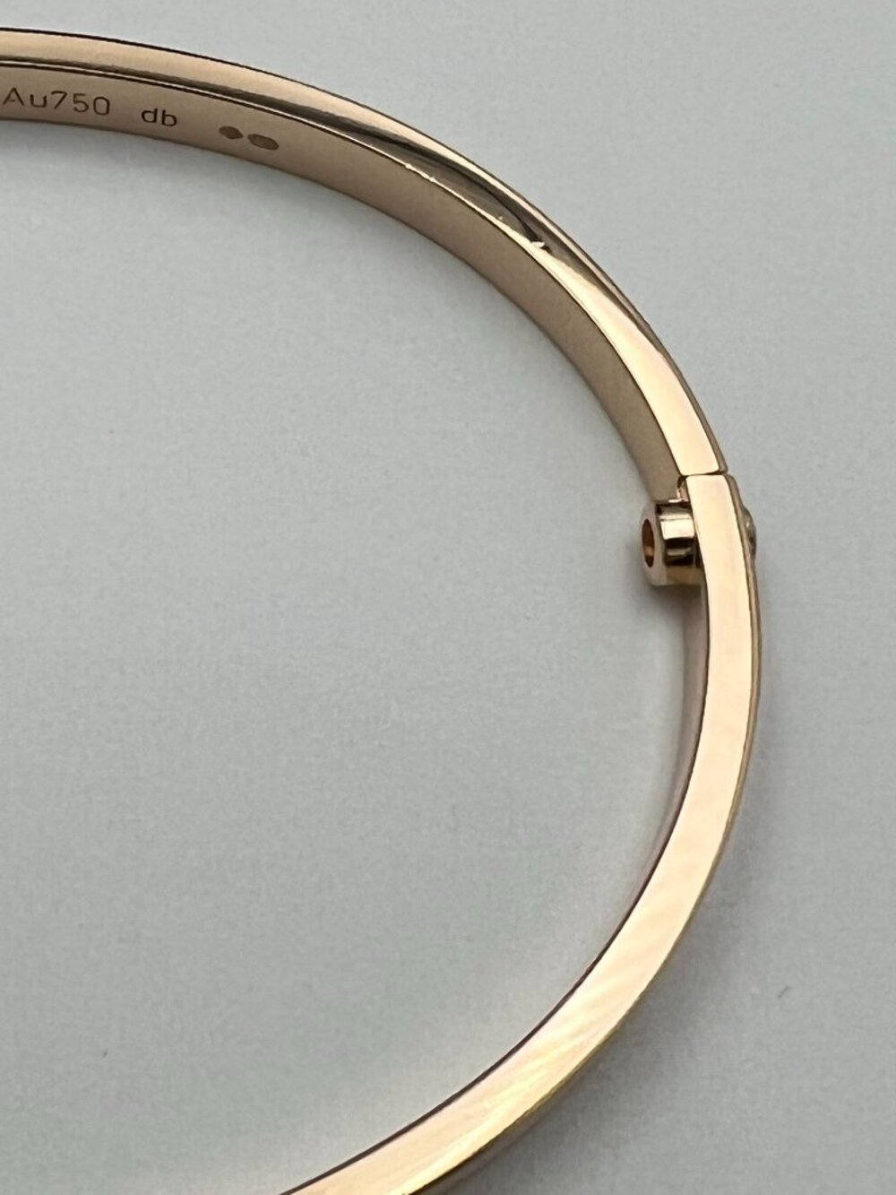 Authentic Cartier LOVE Bracelet Small Model 18K Rose Gold Size 17 Full Set - Picture 10 of 11